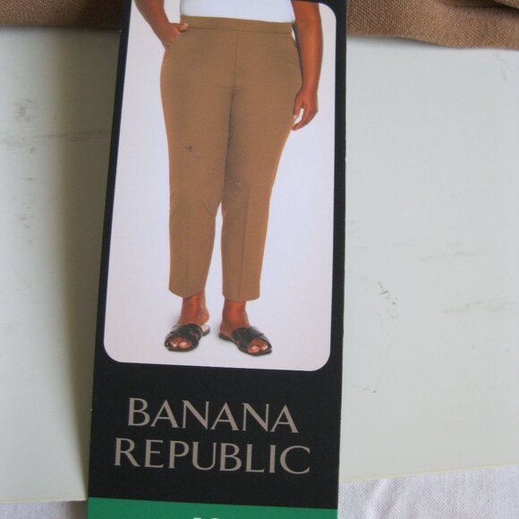 Banana Republic Pants - Banana Republic Women's Tapered Pull-On Pants, Brown, Size 12 (1252)
